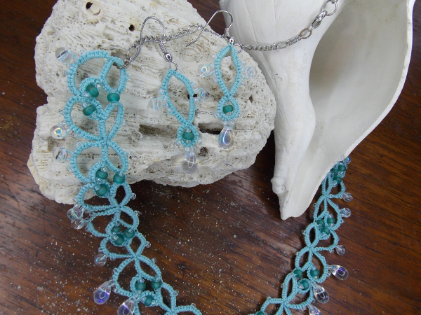 "Sea Foam" Tatted Lace Jewelry