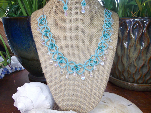 "Sea Foam" Tatted Lace Jewelry