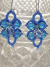 Water Drops Aqua Earrings