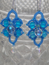 Water Drops Aqua Earrings