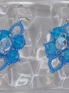Water Drops Aqua Earrings