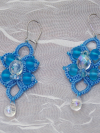 Water Drops Aqua Earrings