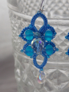 Water Drops Aqua Earrings