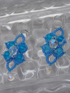 Water Drops Aqua Earrings