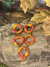 Fall Harvest necklace set with upcycled ring motifs