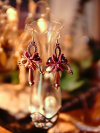 Sylmeriel’s Bloom earrings in warm evening light