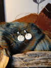 Stainless steel post clay earrings