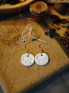Alabaster Impressions round earrings