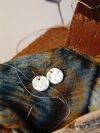 Matte alabaster clay earrings