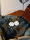 Round artisan white clay jewelry