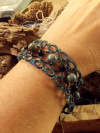 "Stoneveil" Tatted Lace Bracelet "Stoneveil" Tatted Lace Bracelet