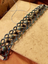 Stoneveil Tatted Lace Bracelet across a warm stone tile