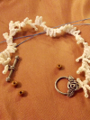 "Rose and Ruffle" Tatted  Lace Bracelet