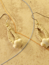 Nature-themed earrings echoing the shape of sea petals