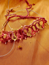 "Sunwarmed Trellis" Adjustable Tatted Lace Bracelet