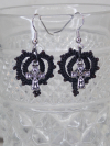 Charmspire Drops with silver hooks and dainty cross accents