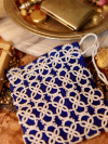 Handmade Cottage Purse Linen and lace drawstring purse with heirloom appeal.