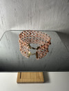Emberclay tatted lace bracelet on mirror