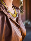 Jewel of Intrigue necklace on model