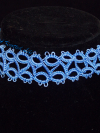 Bohemian lace choker named Skyweft, handmade by A Knotted Life Jewelry.