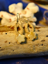 Tidepetal Tatted Lace Earrings - Driftwood Days Jewelry inspired by driftwood days and seaside memories.