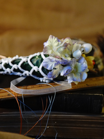 Everpetal Ornament – Handmade Tatted Lace Floral Keepsake