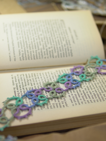 Sea & Meadow Tatted Lace Bookmark