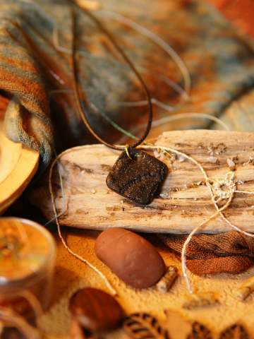 Midnight Spark Impressions – Diamond Pendant (Black Cord)